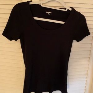 Old Navy Scoop Neck Ribbed Tee